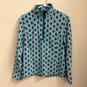 Land’s End Medium Teal Fleece Pullover